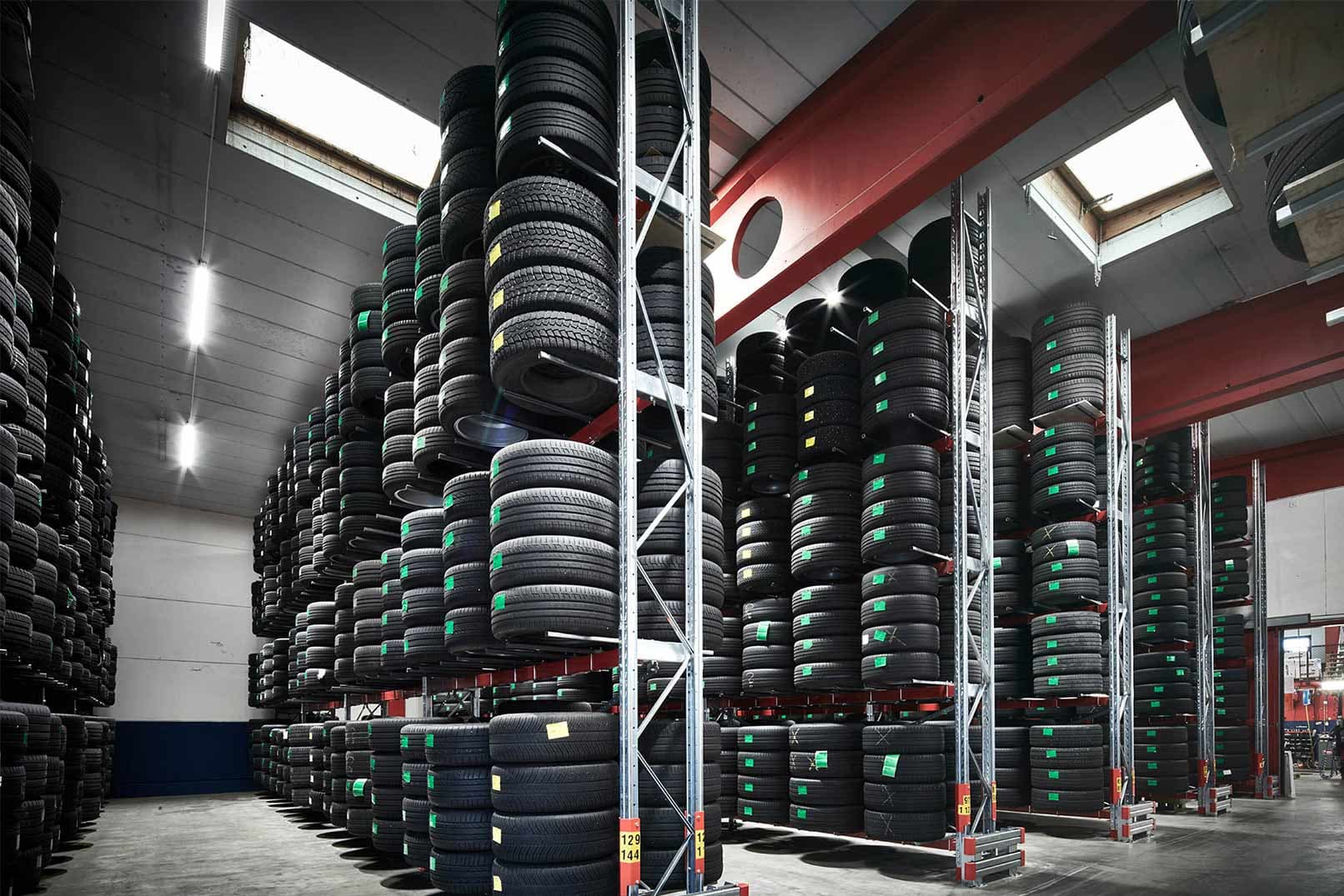Liggende dekkoppbevaring – perfekt for store lagre